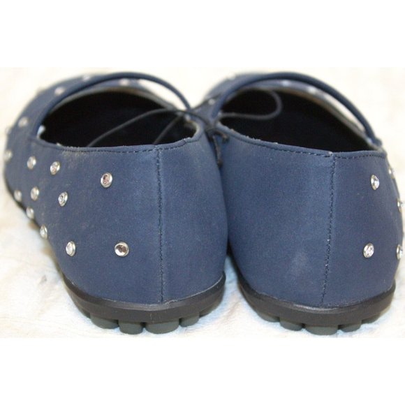 New in Box The Children's Place Navy Luna Stone Ballet Girls Shoes Flats Gems - Picture 9 of 16